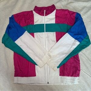 Vintage JCPenney Pink and White Olympic Jacket